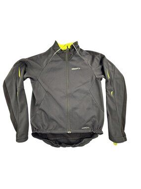 Craft Ventair X Wind Cycling Jacket Mens Large Black Thermal Softshell Hi Vis